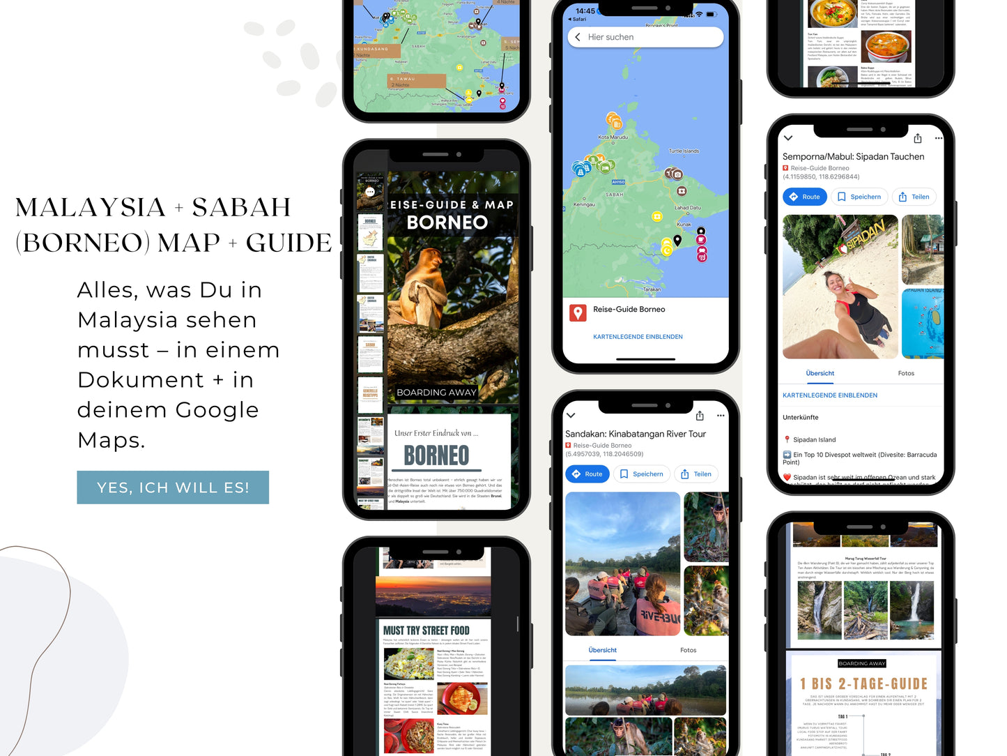 MALAYSIA (+ BORNEO) | Reise-Guide (E-Book) & Reise-Map