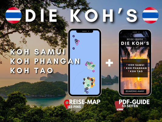 3er Bundle: Koh Samui, Koh Phangan & Koh Tao | Reise-Guide (E-Book) & Reise-Map