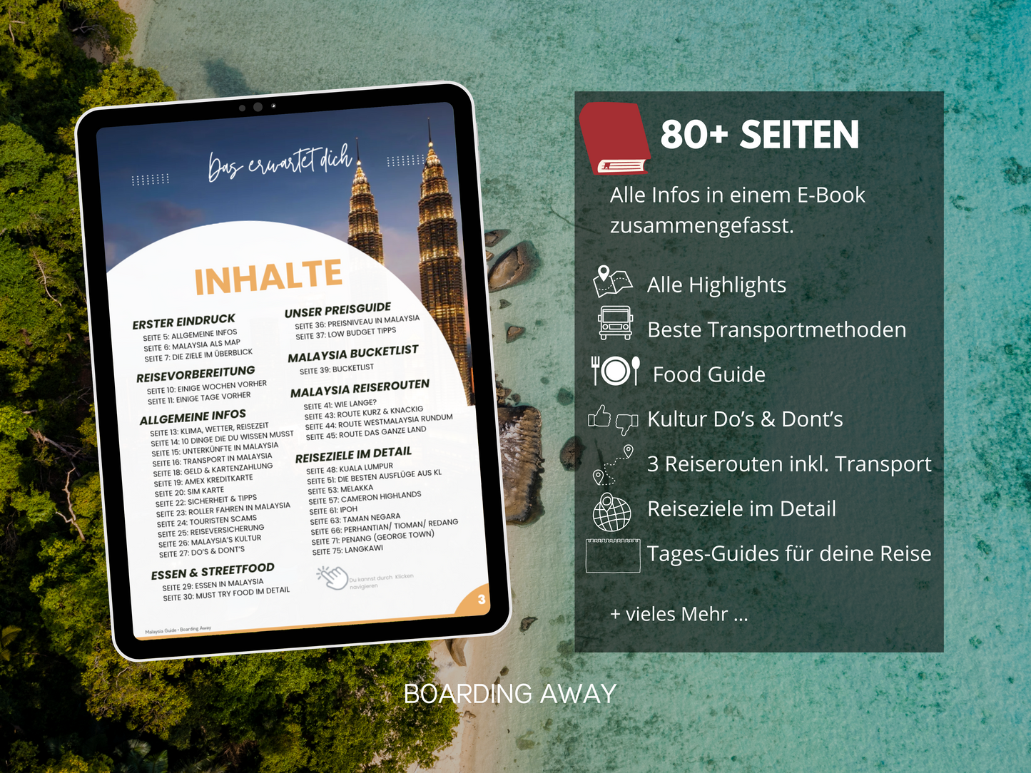 MALAYSIA | Reise-Guide (E-Book) & Reise-Map