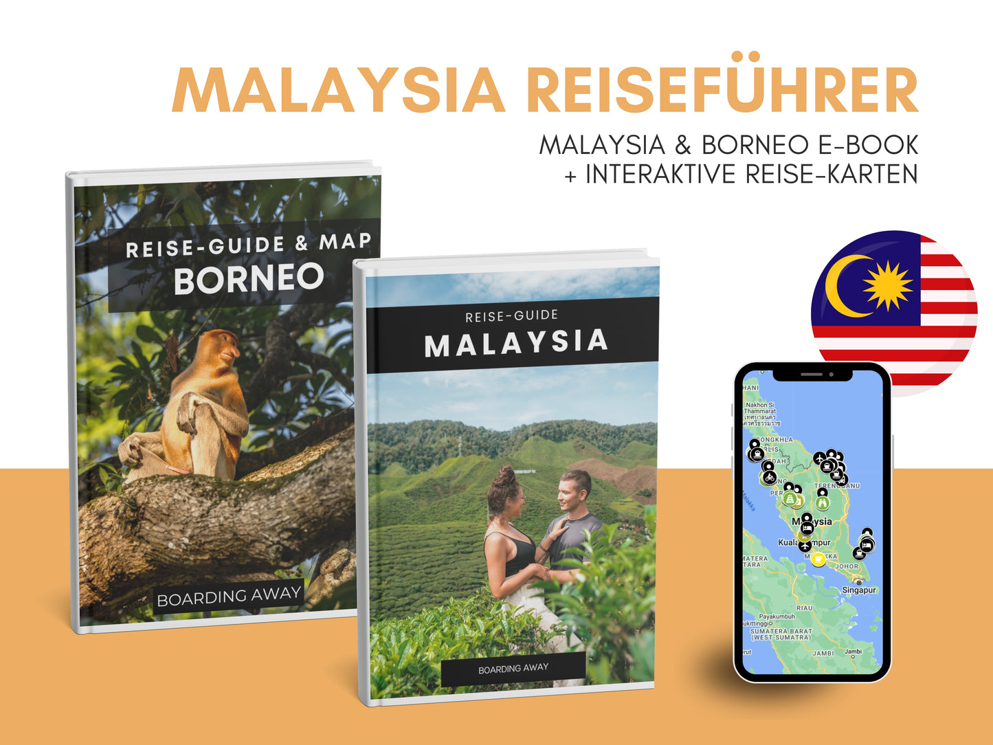 MALAYSIA (+ BORNEO) | Reise-Guide (E-Book) & Reise-Map
