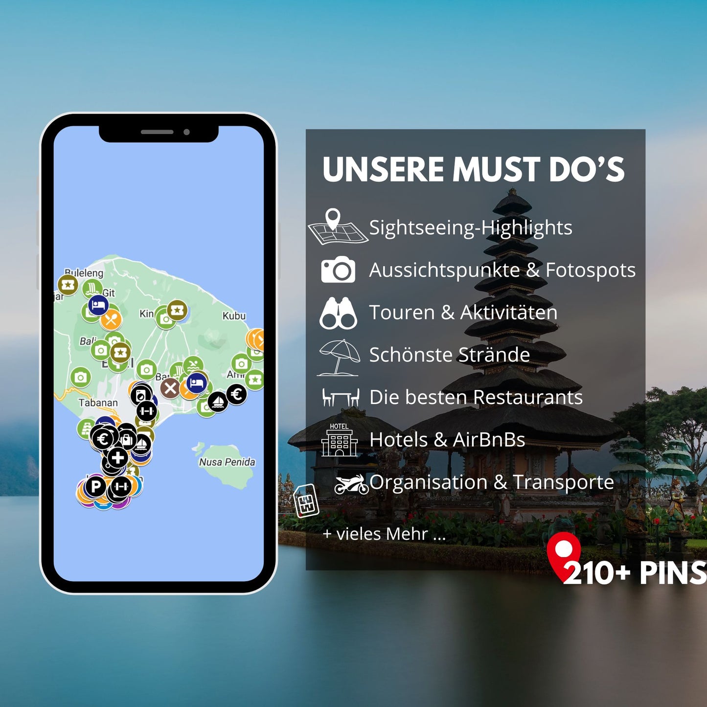 BALI | Reise-Guide (E-Book) & Reise-Map