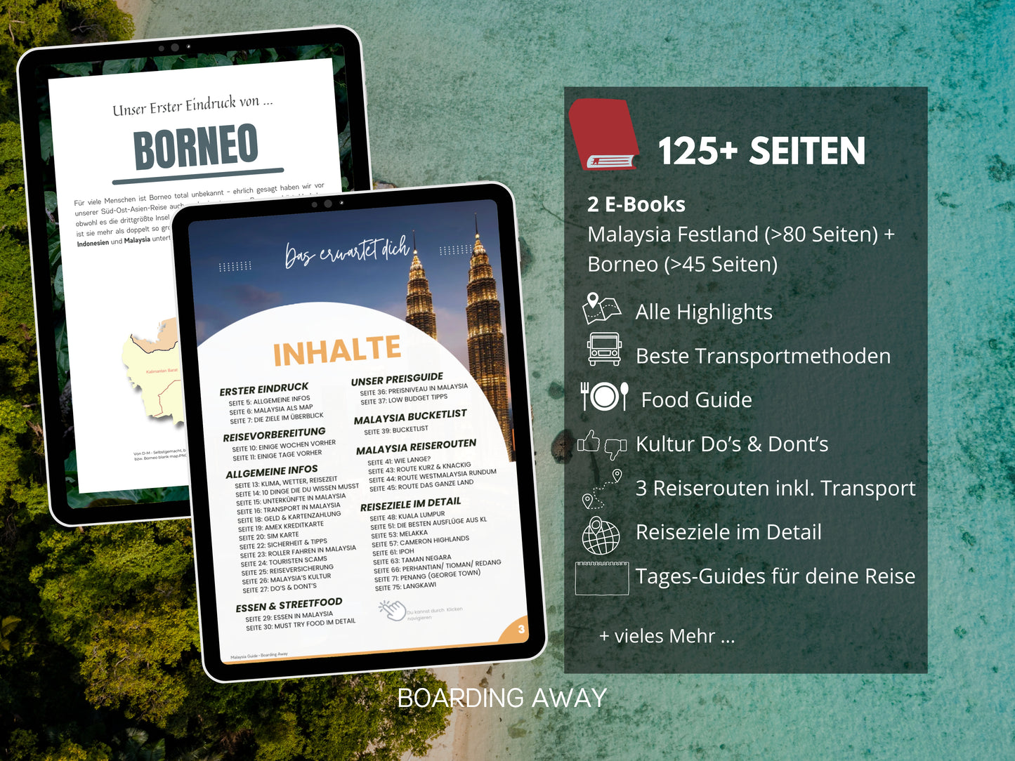 MALAYSIA (+ BORNEO) | Reise-Guide (E-Book) & Reise-Map
