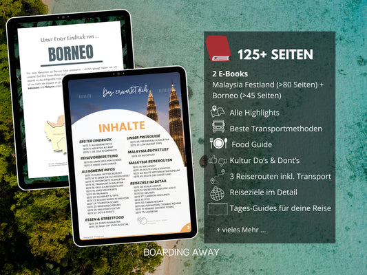 MALAYSIA (+ BORNEO) | Reise-Guide (E-Book) & Reise-Map