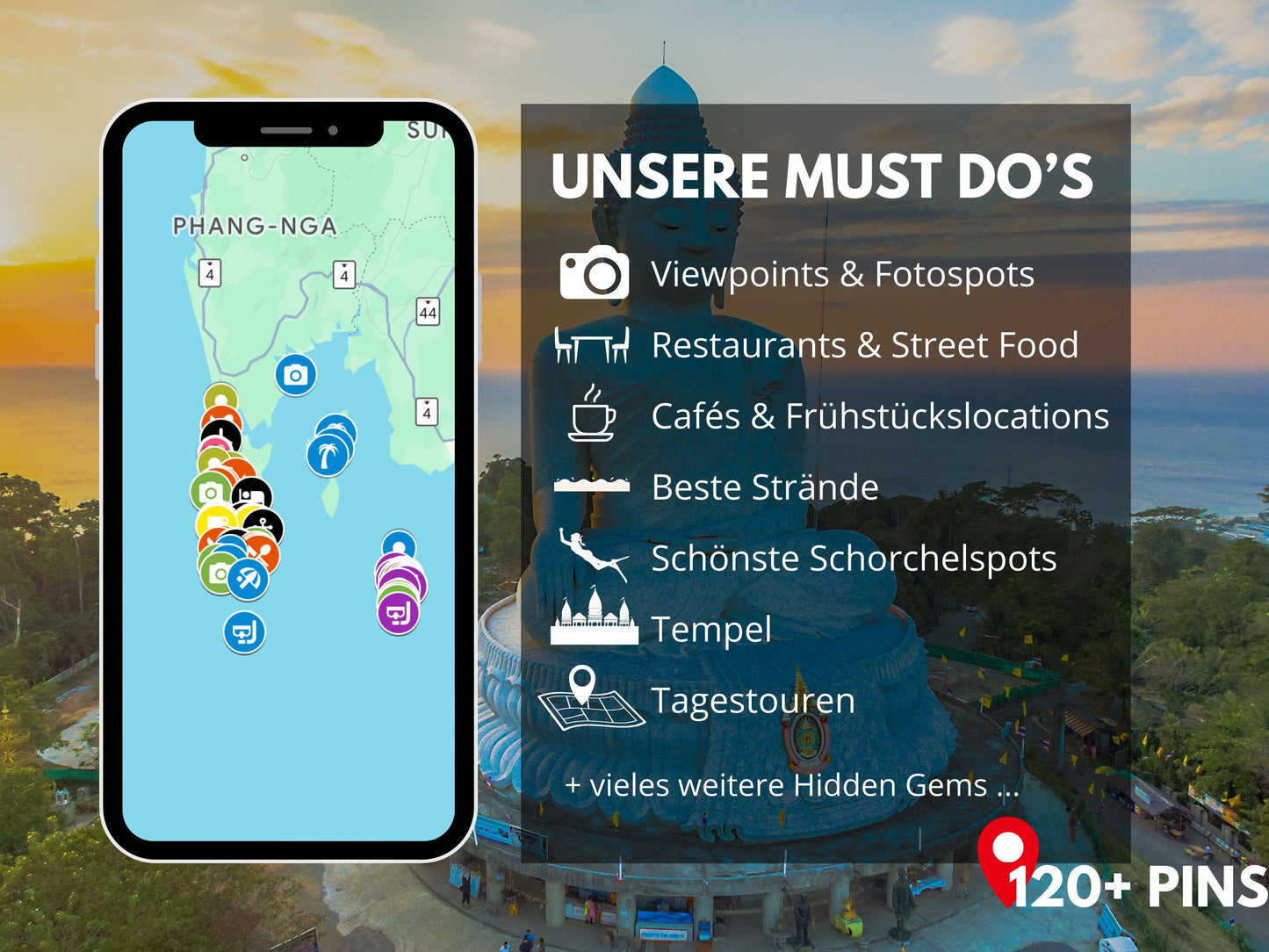 PHUKET TRIO (Phuket, Koh Phi Phi & Koh Lanta) | Reise-Guide (E-Book) & Reise-Map