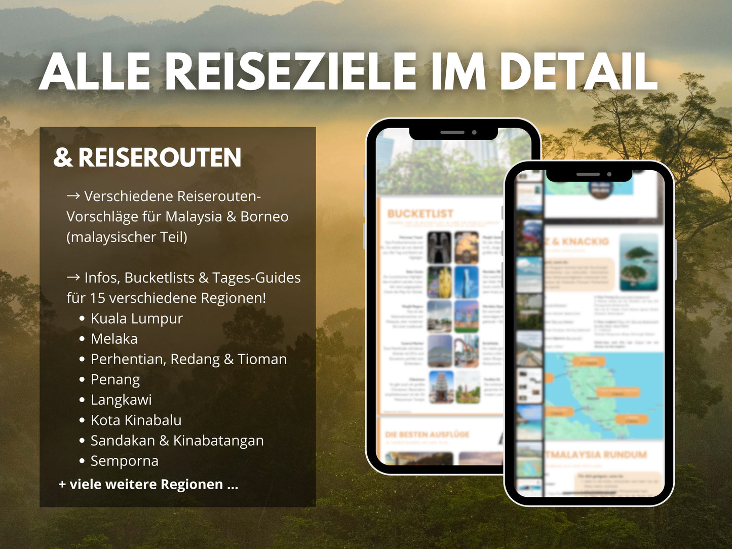 MALAYSIA (+ BORNEO) | Reise-Guide (E-Book) & Reise-Map