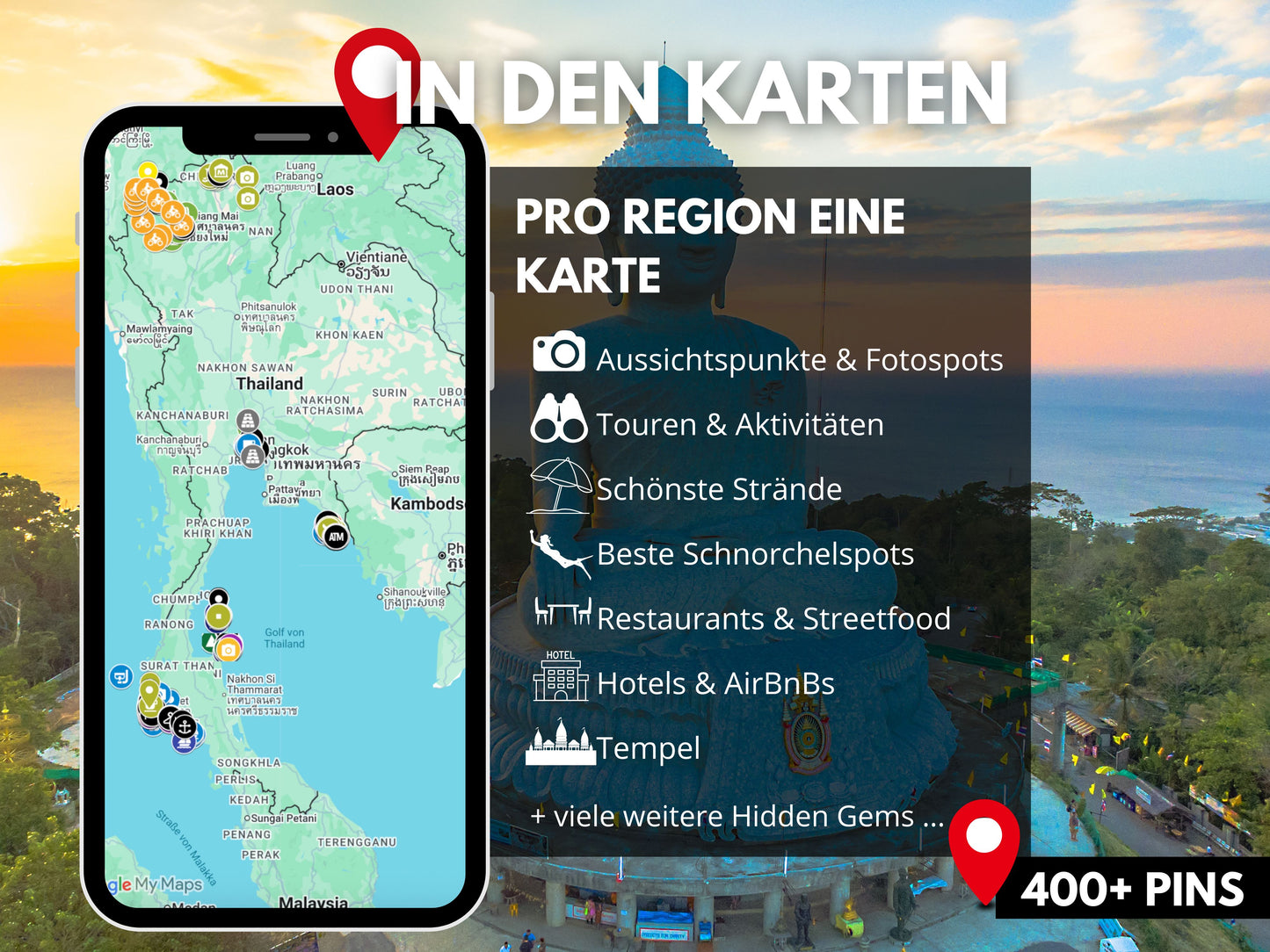 THAILAND | Reise-Guide (E-Book) & Reise-Map