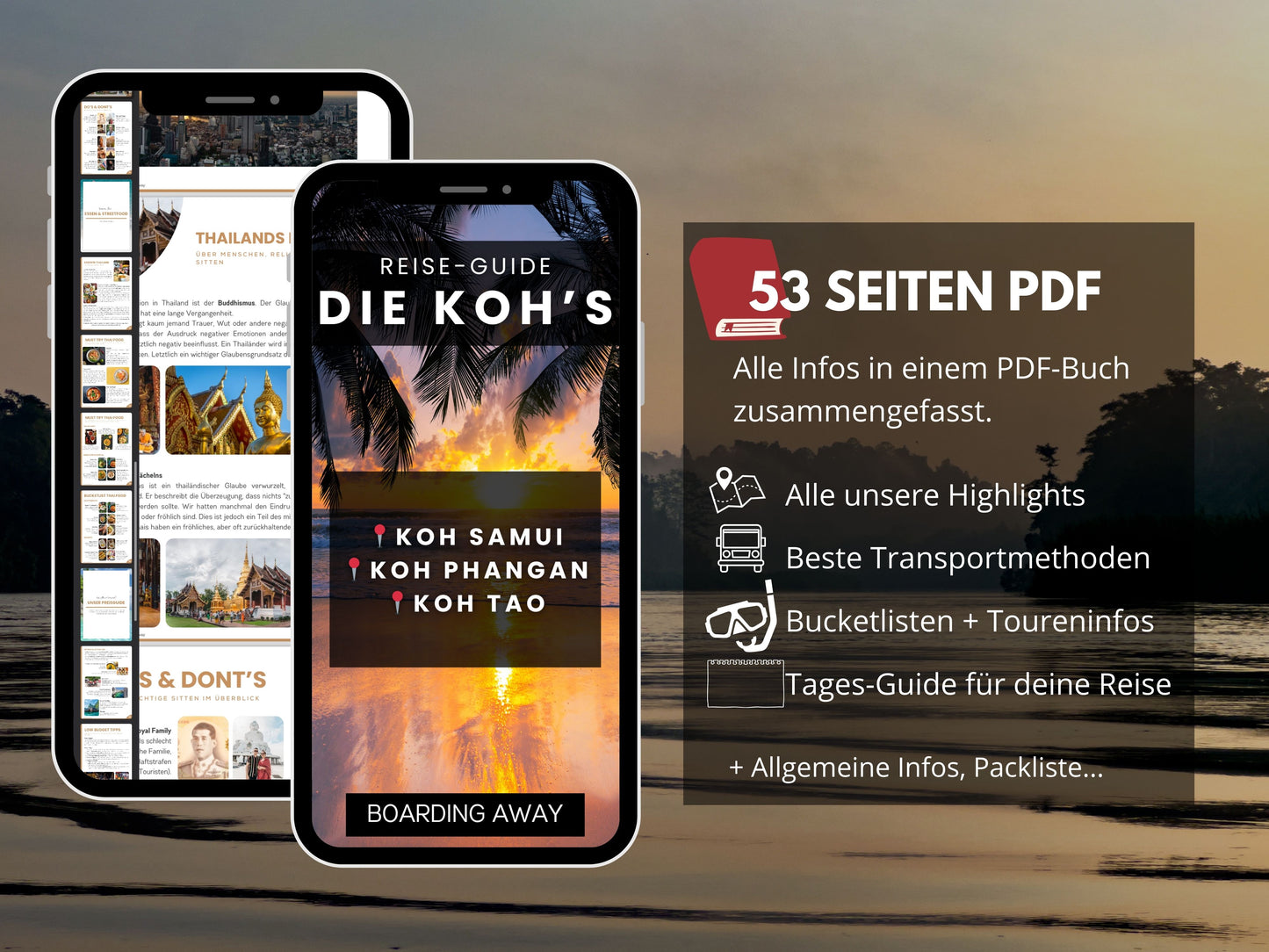 3er Bundle: Koh Samui, Koh Phangan & Koh Tao | Reise-Guide (E-Book) & Reise-Map