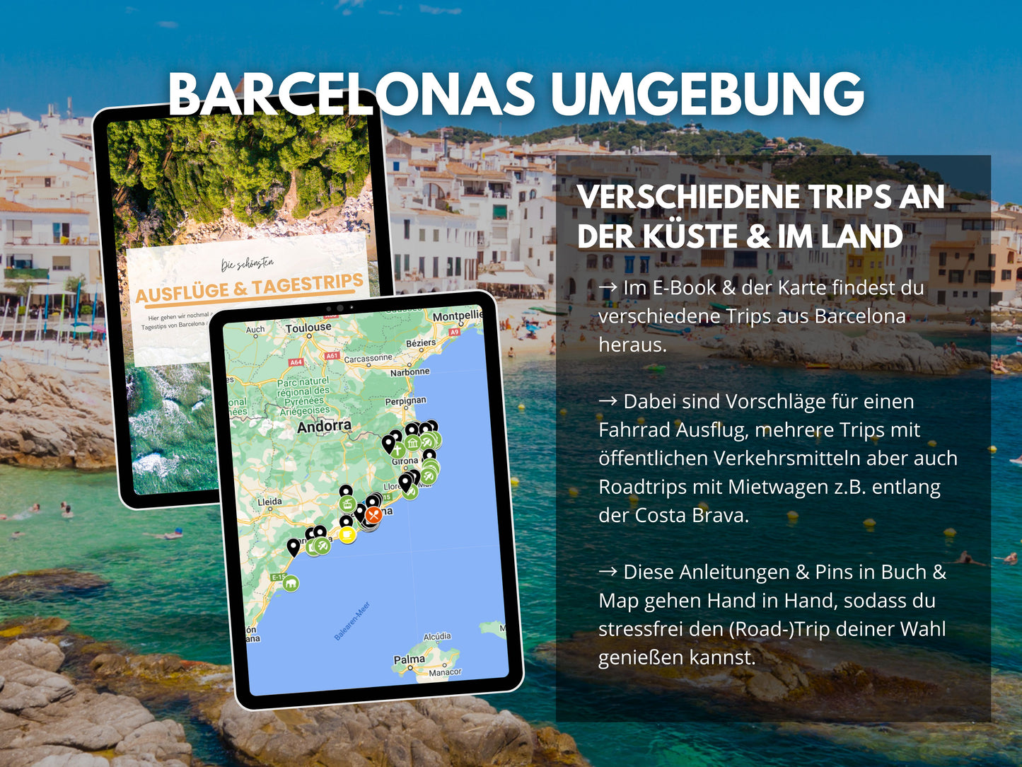 BARCELONA & Umgebung | Reise-Guide (E-Book) & Reise-Map