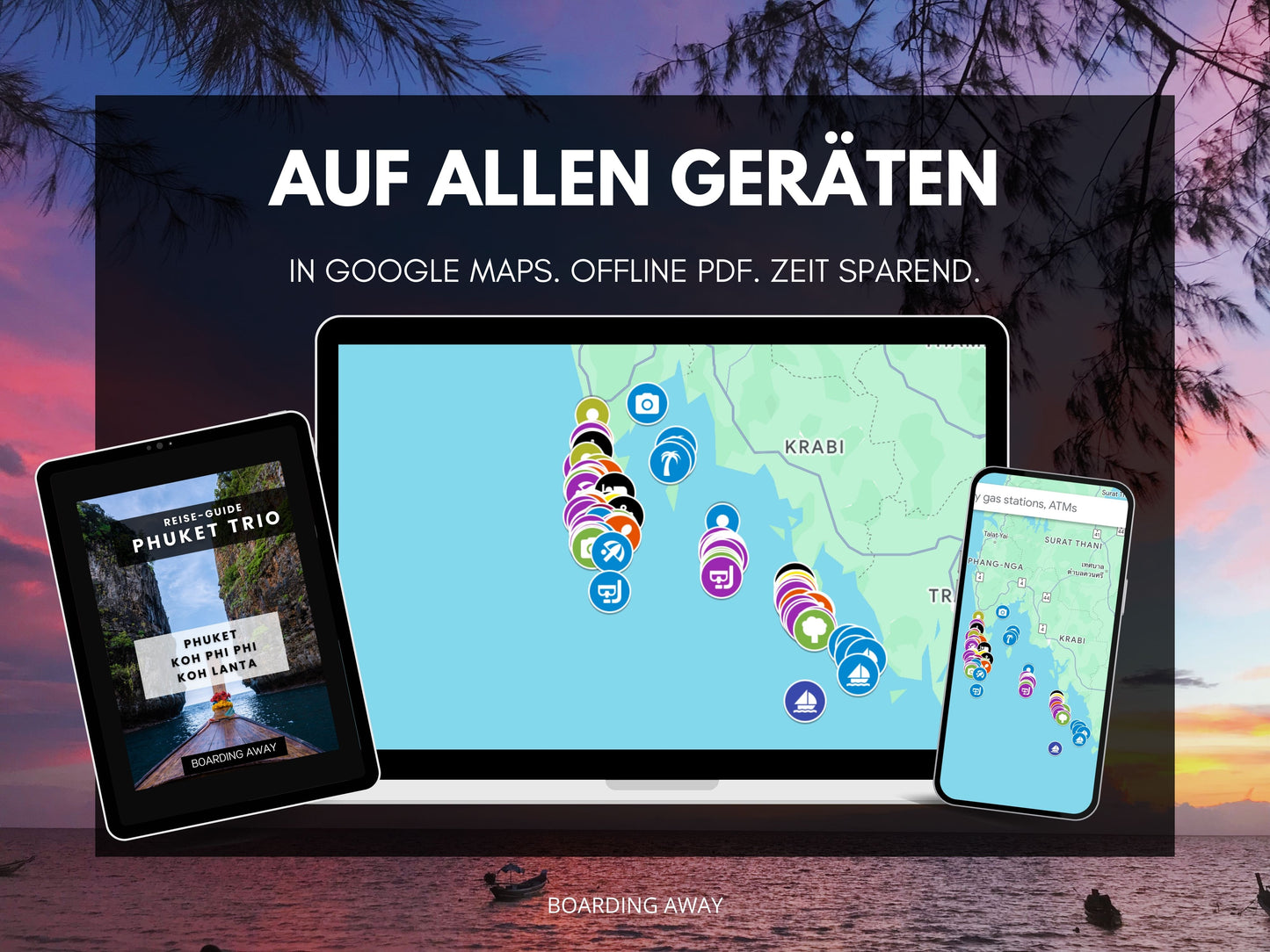 3er Bundle: Koh Samui, Koh Phangan & Koh Tao | Reise-Guide (E-Book) & Reise-Map