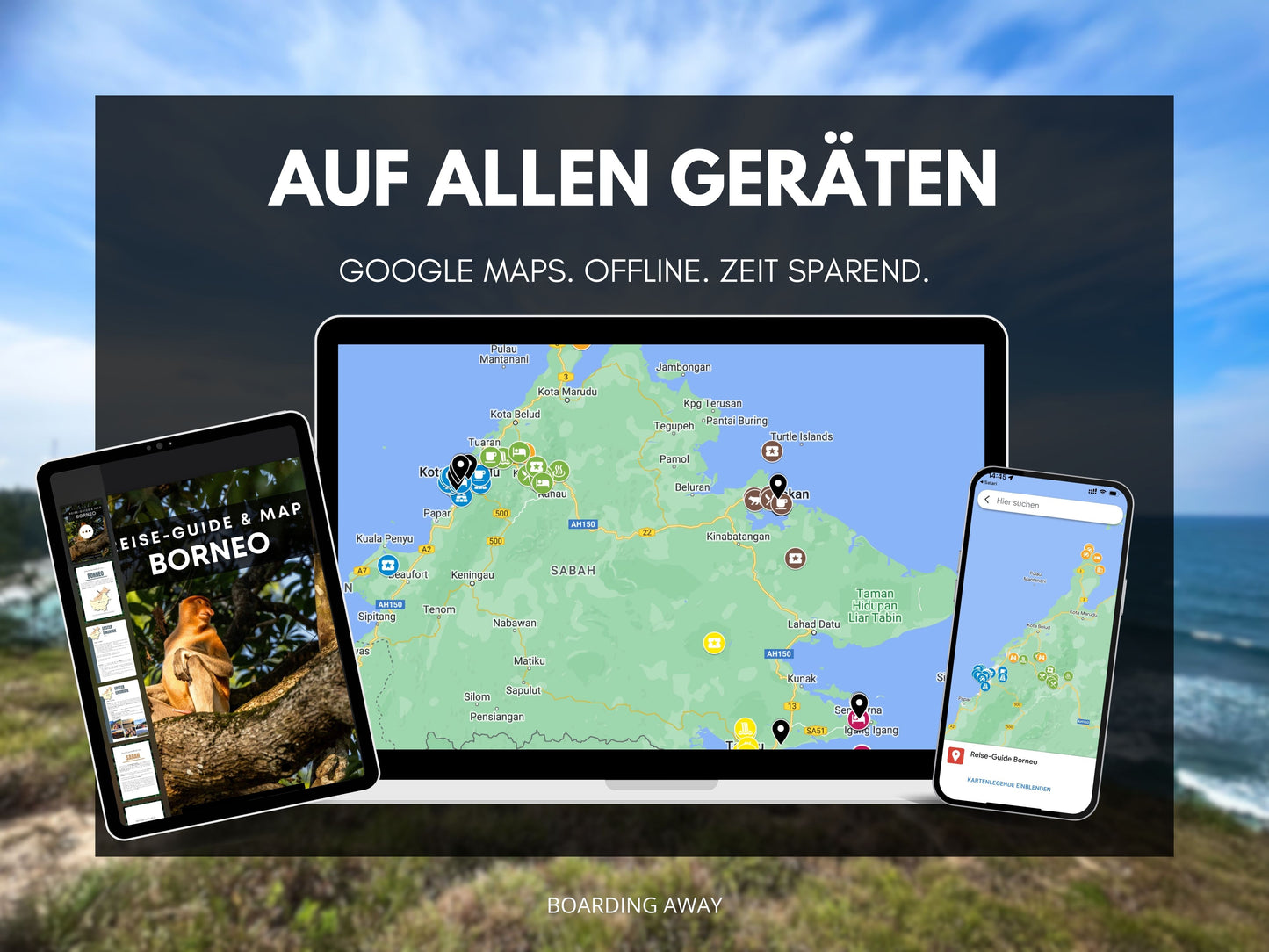 BORNEO | Reise-Guide (E-Book) & Reise-Map