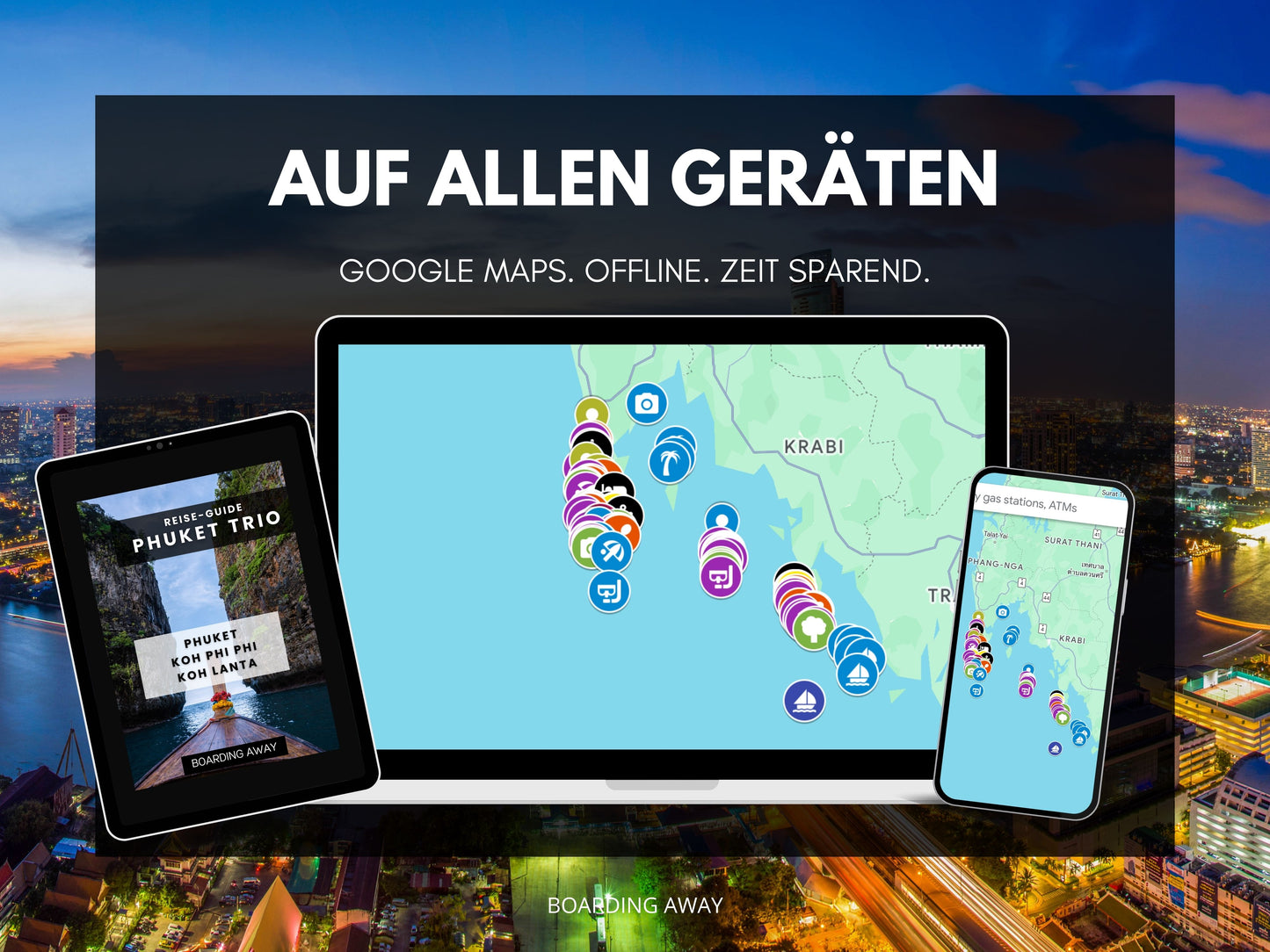 PHUKET TRIO (Phuket, Koh Phi Phi & Koh Lanta) | Reise-Guide (E-Book) & Reise-Map