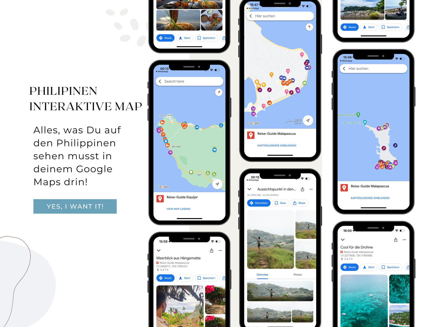 4er Bundle: Bohol, Siquijor, Cebu, Malapascua | Reise-Guide (E-Book) & Reise-Map