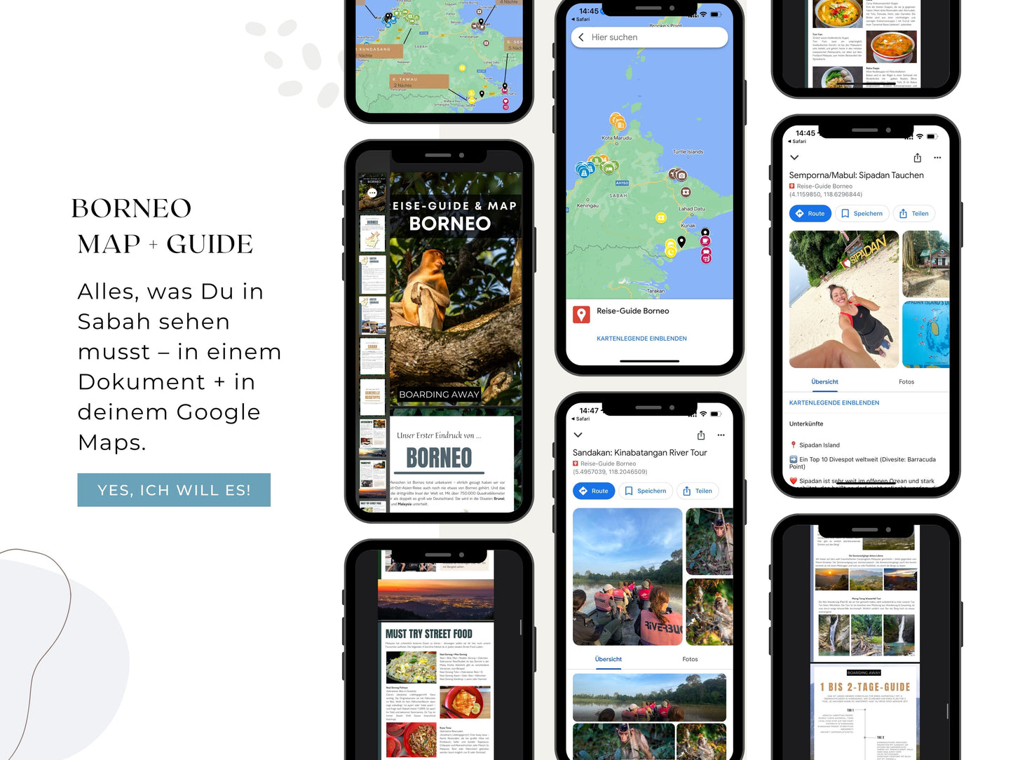 BORNEO | Reise-Guide (E-Book) & Reise-Map