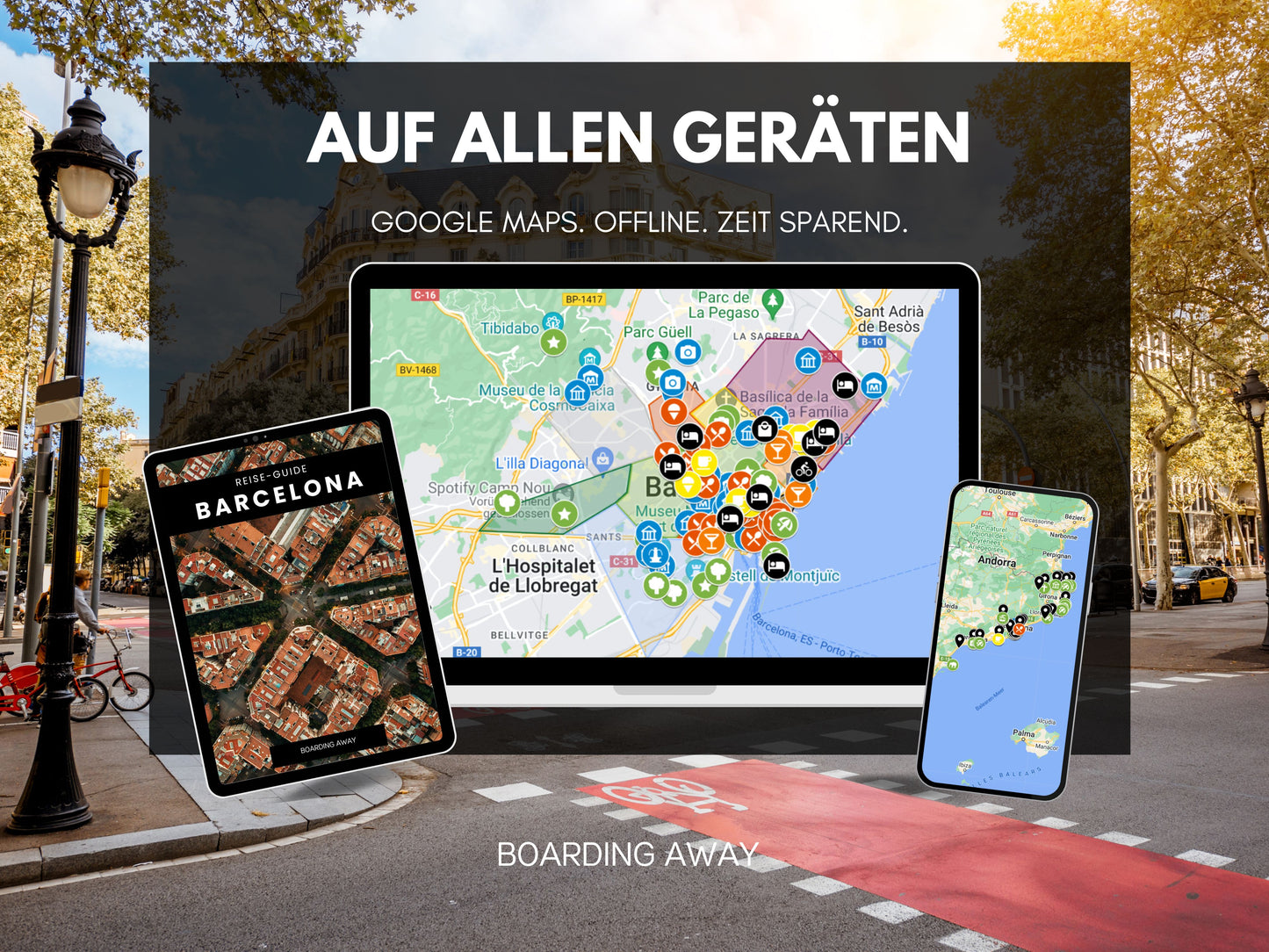 BARCELONA & Umgebung | Reise-Guide (E-Book) & Reise-Map