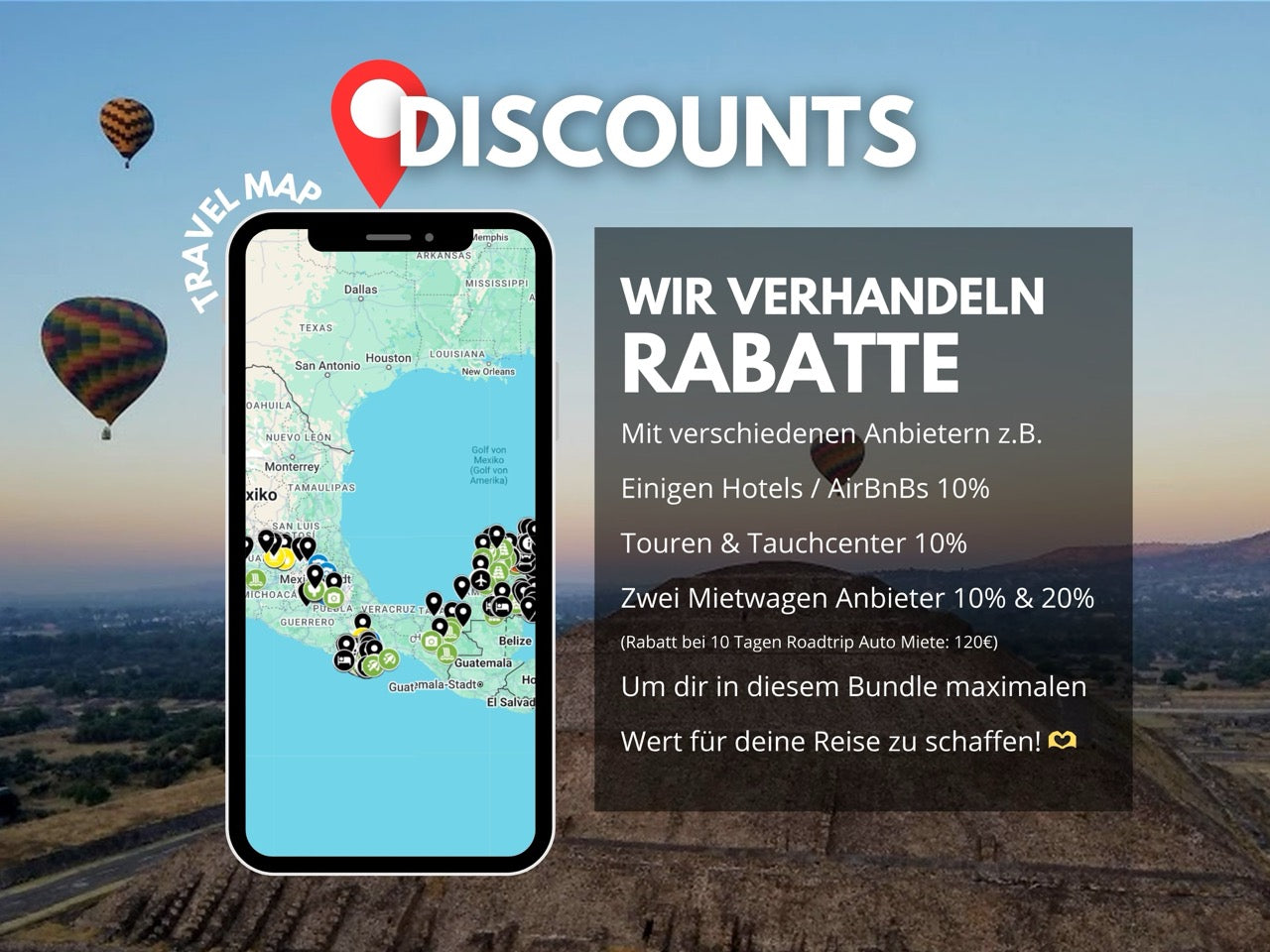 MEXIKO | Reise-Guide (E-Book) & Reise-Map