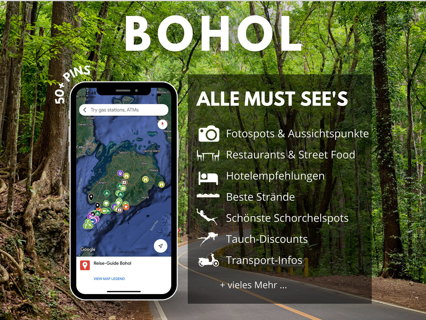 Bohol | Reise-Guide (E-Book) & Reise-Map