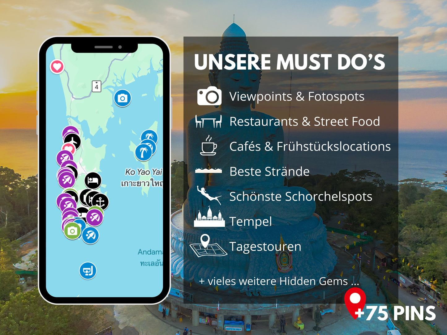 Phuket | Reise-Guide (E-Book) & Reise-Map