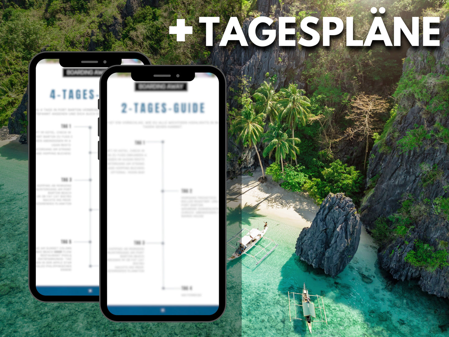 Palawan: El Nido + Port Barton | Reise-Guide (E-Book) & Reise-Map