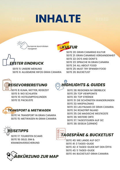 GRAN CANARIA Reise-Guide (E-Book) & Reise-Map für Spanien Urlaub