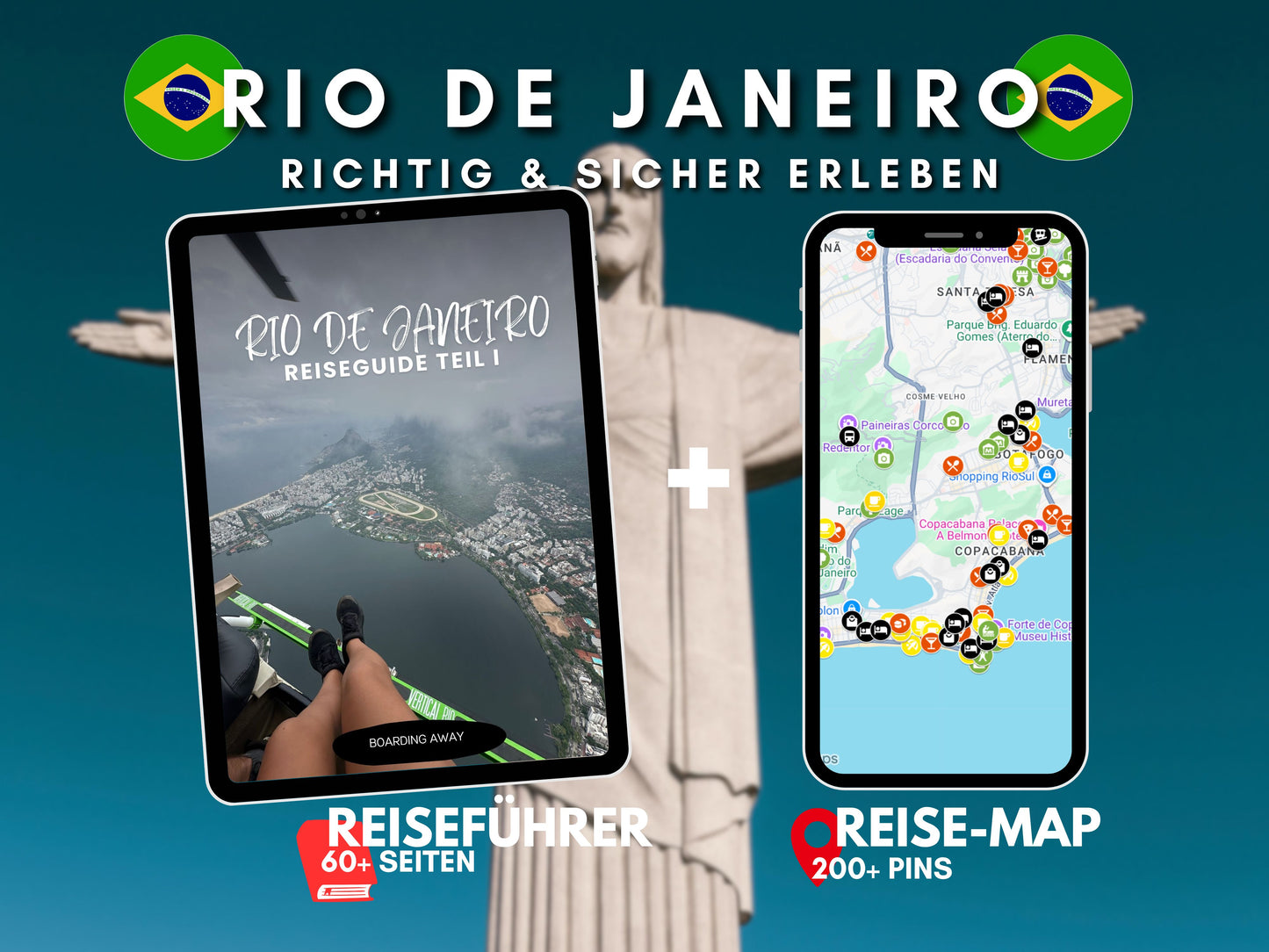 RIO DE JANEIRO Reise-Guide (E-Book) & Reise-Map für Brasilien Urlaub